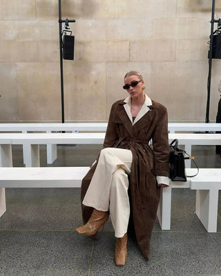 Ella | Suède trenchcoat