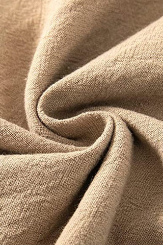 Sahara | Katoen-linnen broek voor dames – Hoge taille, Natuurlijke textuur & Woestijn-chic