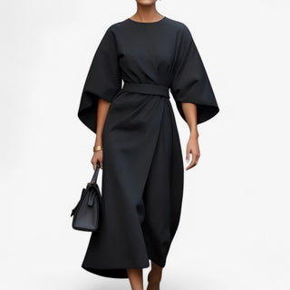 Elora | Asymmetrische feestjurken voor dames – een gedurfde combinatie van elegant en modern design voor in de stad Zwart
