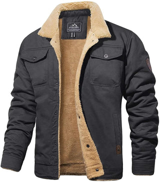 Enrico | Heren Sherpa-Gevoerd Jack Grijs