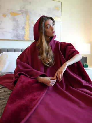 Extra grote hoodie deken, zijdezacht, knuffelbaar en comfortabel.
