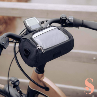 MEELANO Cykeltaske med touchscreen - Testvinder Sort
