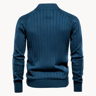 Idris | Fijngebreid Vest met Rits
