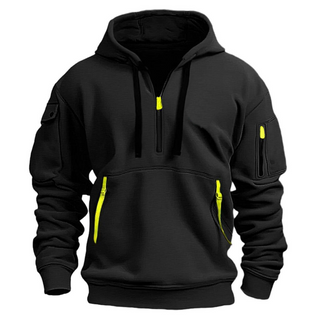 Samuel Heren Hoodie met Ritszakken Zwart