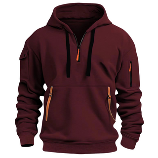 Samuel Heren Hoodie met Ritszakken Rood