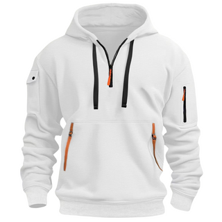Samuel Heren Hoodie met Ritszakken Wit
