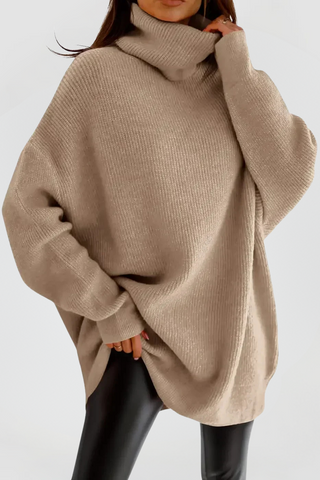 Gerda | Oversized Gebreide Pullover Kaki