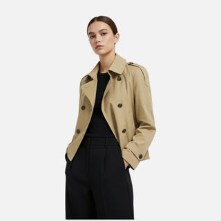 Ancienne Monde | Dames Korte Trenchcoat met Ceintuur