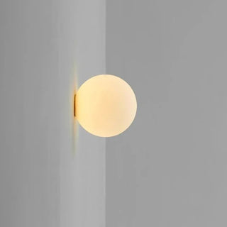 Globa plafondlamp - Moderne ronde plafondlamp van glas en aluminium met zacht licht.
