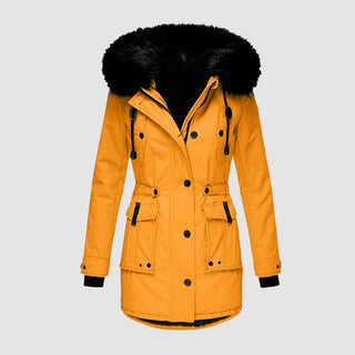 Dames Winterjas Waterdicht en Warm met Stijlvol Design Oranje