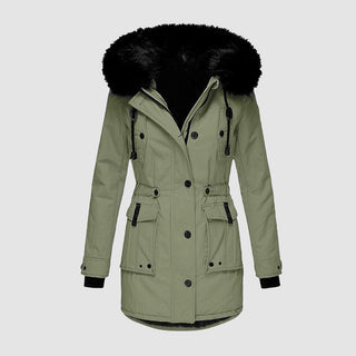 Dames Winterjas Waterdicht en Warm met Stijlvol Design Groen