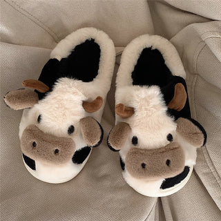 Fluffy Animal Pantoffels | De schattigste pantoffels! Koe