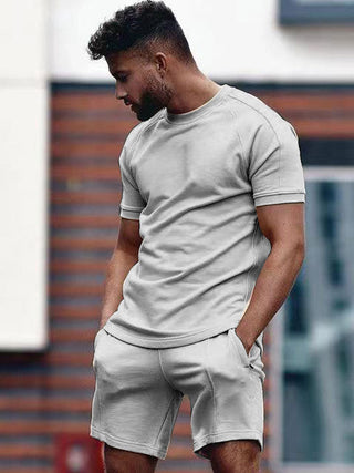 Casual Combi Set | Een Stoere & Comfortabele zomerset voor heren Grijs