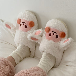 Fluffy Animal Pantoffels | De schattigste pantoffels! Witte schaap 42-43