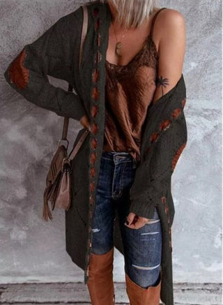 Evelyn | Stijlvol Lang Vest - Comfy met Capuchon Zwart