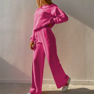 Zuna Dames Tweedelig Joggingpak voor de Winter Roze