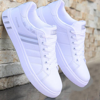 Sean Sneakers | Stoere & Casual sneakers voor heren Wit (met grijze details)