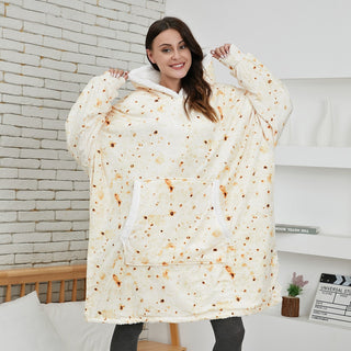 Hoodie & Deken | Heerlijke Combinatie van een Zachte Hoodie en Comfy Deken in één! Pannekoek