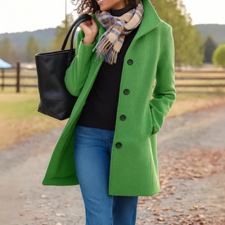 Helga | Klassieke winterjas voor dames Groen