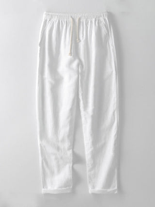 Heren zomerset: overhemd en broek met opstaande kraag, korte mouwen, lichtgewicht