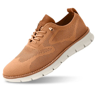 Herensneakers: ademend, lichtgewicht, comfortabele metgezel voor elke dag. karamel
