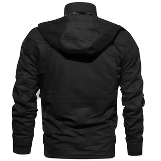 Heren Militaire Jas met Zakken en Capuchon