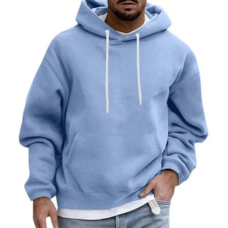 Hoodie Heren | Met Capuchon & Buikzak Lichtblauw