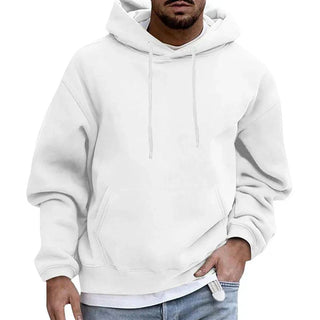Hoodie Heren | Met Capuchon & Buikzak Wit
