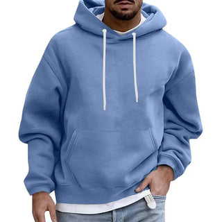 Hoodie Heren | Met Capuchon & Buikzak Blauw