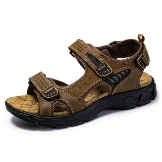 Sephira | Unisex Sandalen – Verstelbaar Klittenband, Optimale Ondersteuning & Comfortabel Design Donkerbruin