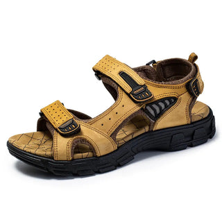 Sephira | Unisex Sandalen – Verstelbaar Klittenband, Optimale Ondersteuning & Comfortabel Design Kameel