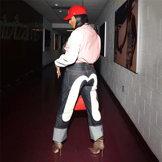 Jackson Street Baggys | Vintage jeans in retrostijl voor dames Wit