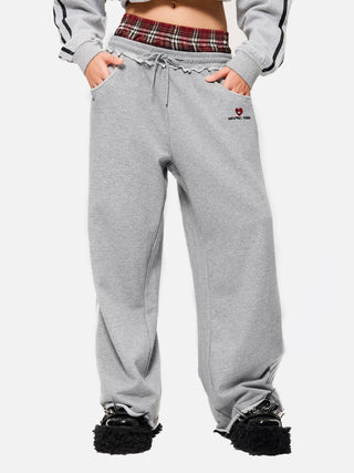 Bonera | Stijlvolle Grijze Joggingbroek met Dubbele Tailleband