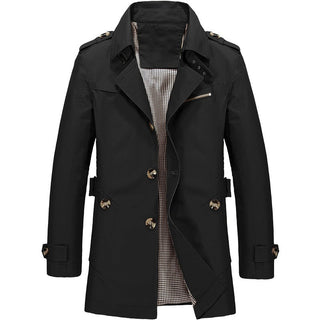 Jens | Herentrenchcoat – Klassiek, stijlvol en veelzijdig legergroen 4XL