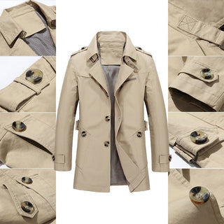 Jens | Herentrenchcoat – Klassiek, stijlvol en veelzijdig