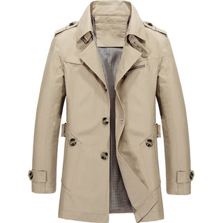 Jens | Heren Klassieke Trenchcoat Beige