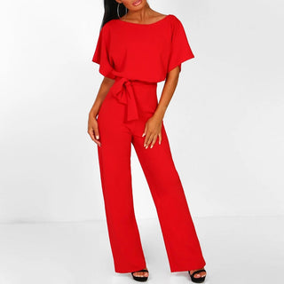 Vyssion | Jumpsuit voor dames – Visionair ontwerp, Gestroomlijnde snit & Futuristische elegantie rood
