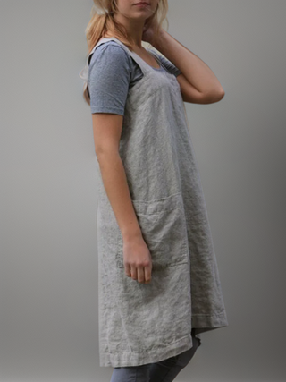Katrin | Elegante katoenen schortjurk