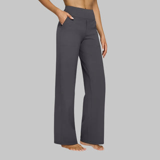 Beya | Comfort Fit Broek Dames- Zachte, Ademend Stretchstof Donkergrijs