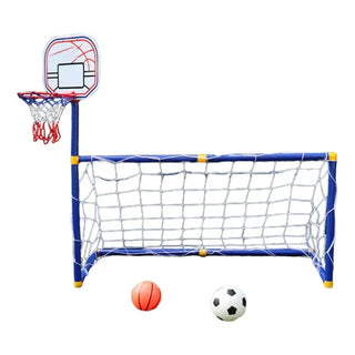 MEELANO 2-i-1 Fodboldmål & Basketball Hoop - Goalhoop