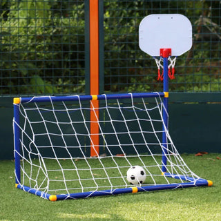 MEELANO 2-i-1 Fodboldmål & Basketball Hoop - Goalhoop