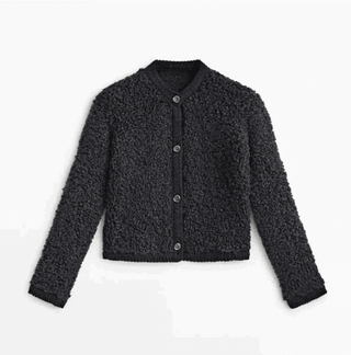 Trendy Dames Overshirt in Teddy-Stijl Zwart