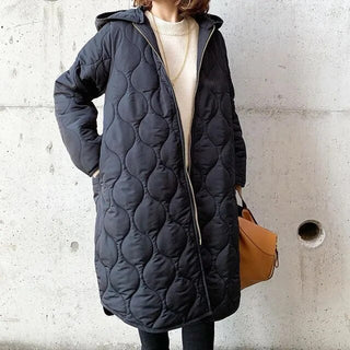 ELYSSI Winterjas Dames Casual met Capuchon Marineblauw