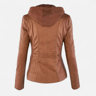 Ancienne Monde | Dames Leren Jas Tijdloze Elegantie
