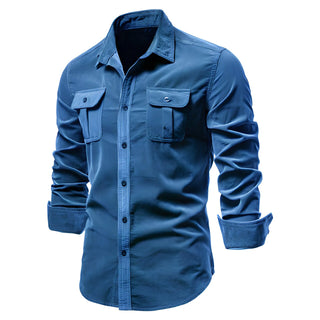 Legend | Casual Overhemd met Knopen Blauw