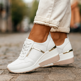 Lorena | Comfortabele Lift Sneakers Wit