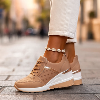 Lorena | Comfortabele Lift Sneakers Bruin