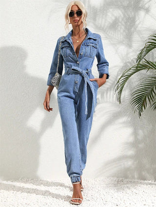 Luna | Dames denimpak – Tijdloze jeanslook, maximaal comfort en moderne snit