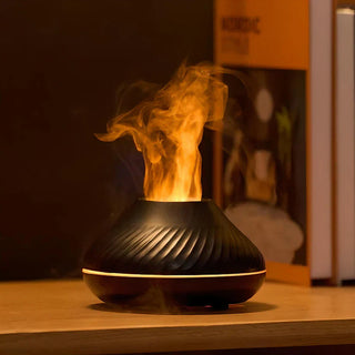 Luxe aromadiffuser met aromatherapie en rustgevend licht voor thuis Zwart