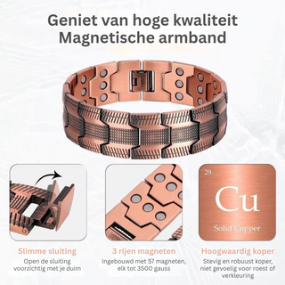 VitaBand Koperen Magnetische Wellness Armband